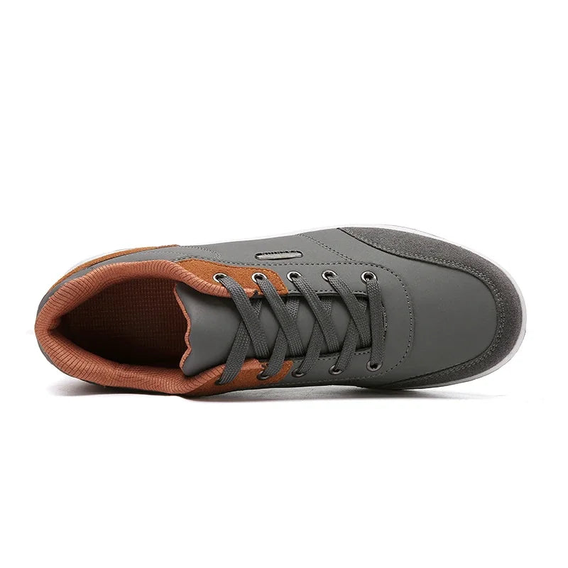 New Mens Leather Sports Shoes Waterproof Walking Sneakers For Spring Autumn NonSlip Leisure Tennis  1