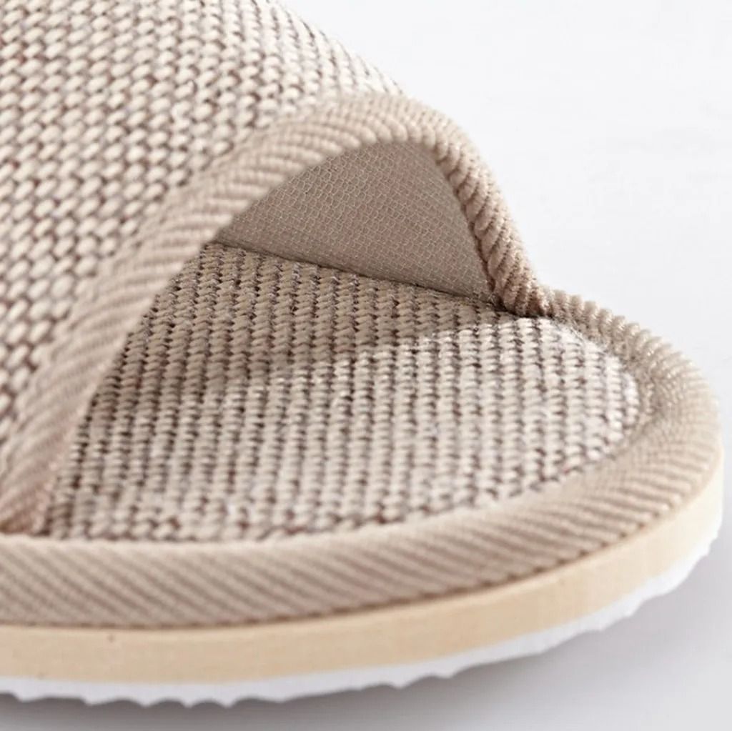 Linen Indoor Slippers For Women And Men With Anti Slip Comfort Design 4