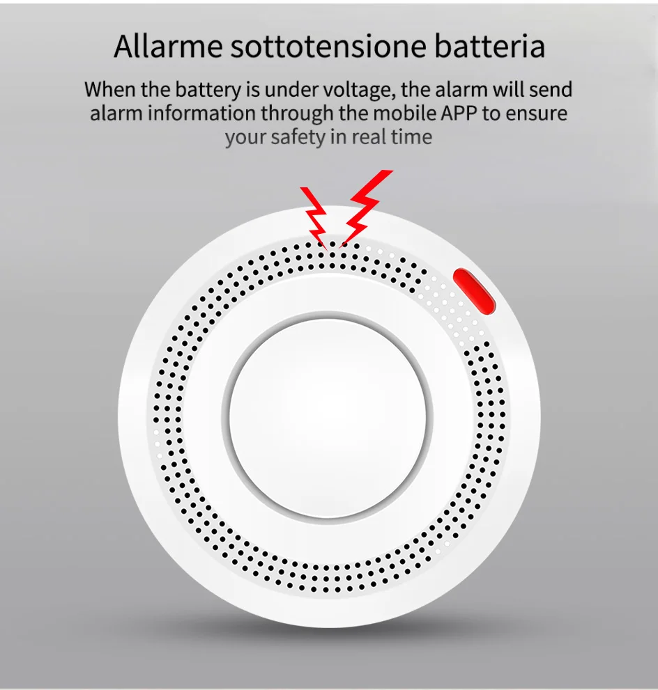 Smart WiFi Smoke Detector Tuya App Remote Monitoring Comprehensive Detection Works With Alexa Googl 4