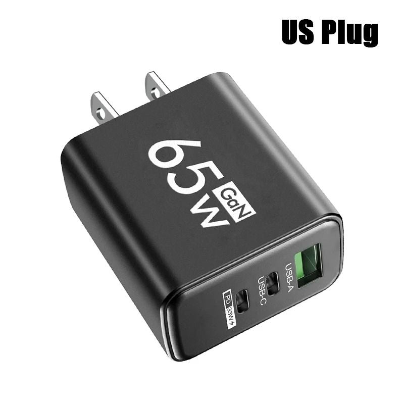 Compact 65W Fast Charging USB C Wall Charger With Smart Power Delivery 10
