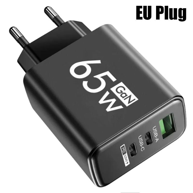 Compact 65W Fast Charging USB C Wall Charger With Smart Power Delivery 8