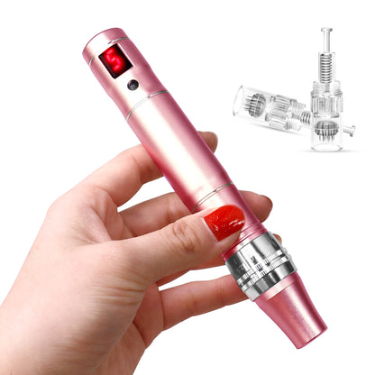 Professional High Frequency Beauty Instrument, Wireless Rechargeable Derma Pen for Skin Tightening, Multifunctional Skin