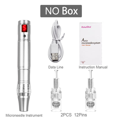 Professional High Frequency Beauty Instrument, Wireless Rechargeable Derma Pen for Skin Tightening, Multifunctional Skin