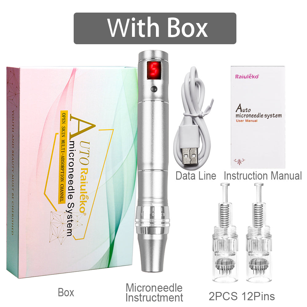 Professional High Frequency Beauty Instrument, Wireless Rechargeable Derma Pen for Skin Tightening, Multifunctional Skin