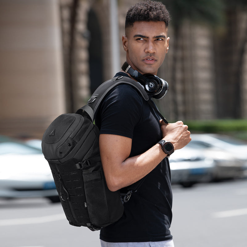 Waterproof Messenger Bag for Men, Large Capacity Sling Crossbody Bag, Fashion Chest Bag for Short Trips & Daily Use