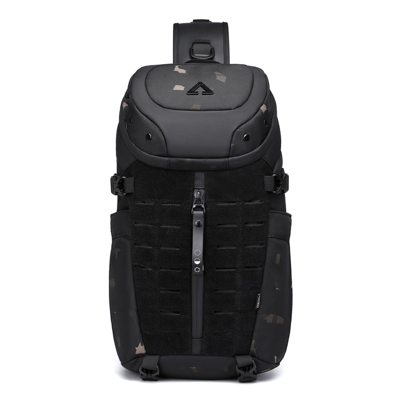 Waterproof Messenger Bag For Men Large Capacity Sling Crossbody Bag Fashion Chest Bag For Short Tri 8
