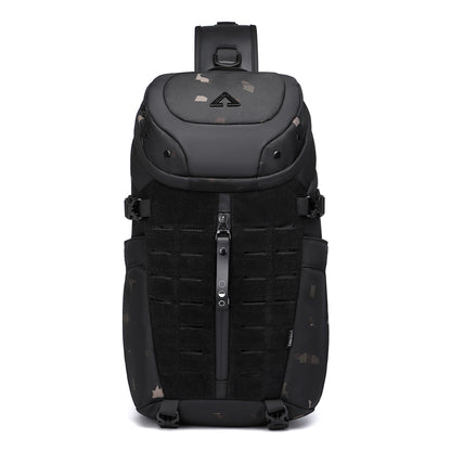 Waterproof Messenger Bag For Men Large Capacity Sling Crossbody Bag Fashion Chest Bag For Short Tri 8