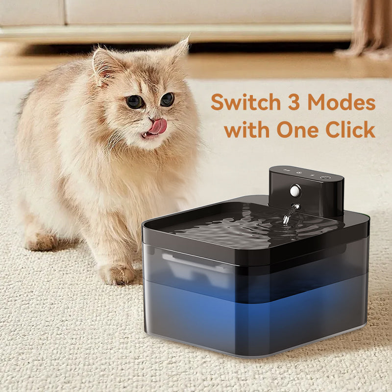 Wireless Automatic Cat Water Fountain With 2600mAh Battery Smart Pet Water Dispenser With Infrared  3