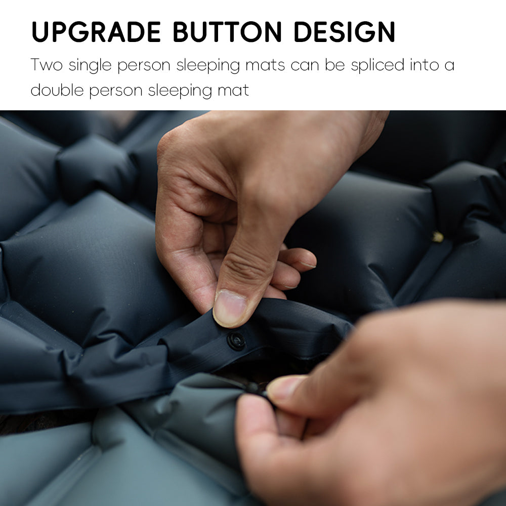 TARKA Inflatable Camping Mat With Pillow BuiltIn Pump SelfInflating Air Mattress For Outdoor Hiking 2