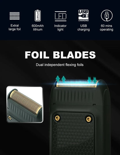 Portable Electric Shaver Rechargeable Beard Trimmer For Men 3