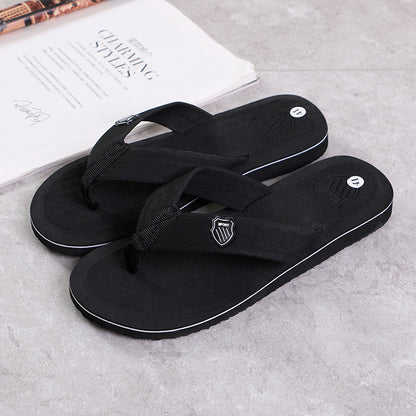 Mens Casual Flip Flops Slippers, Non-Slip Summer Beach Sandals, Flat Slides & Indoor House Shoes for Everyday Comfort