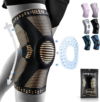 Copper Knee Support With Patella Gel Pad Side Stabilizers For Pain Relief And Joint Support 7