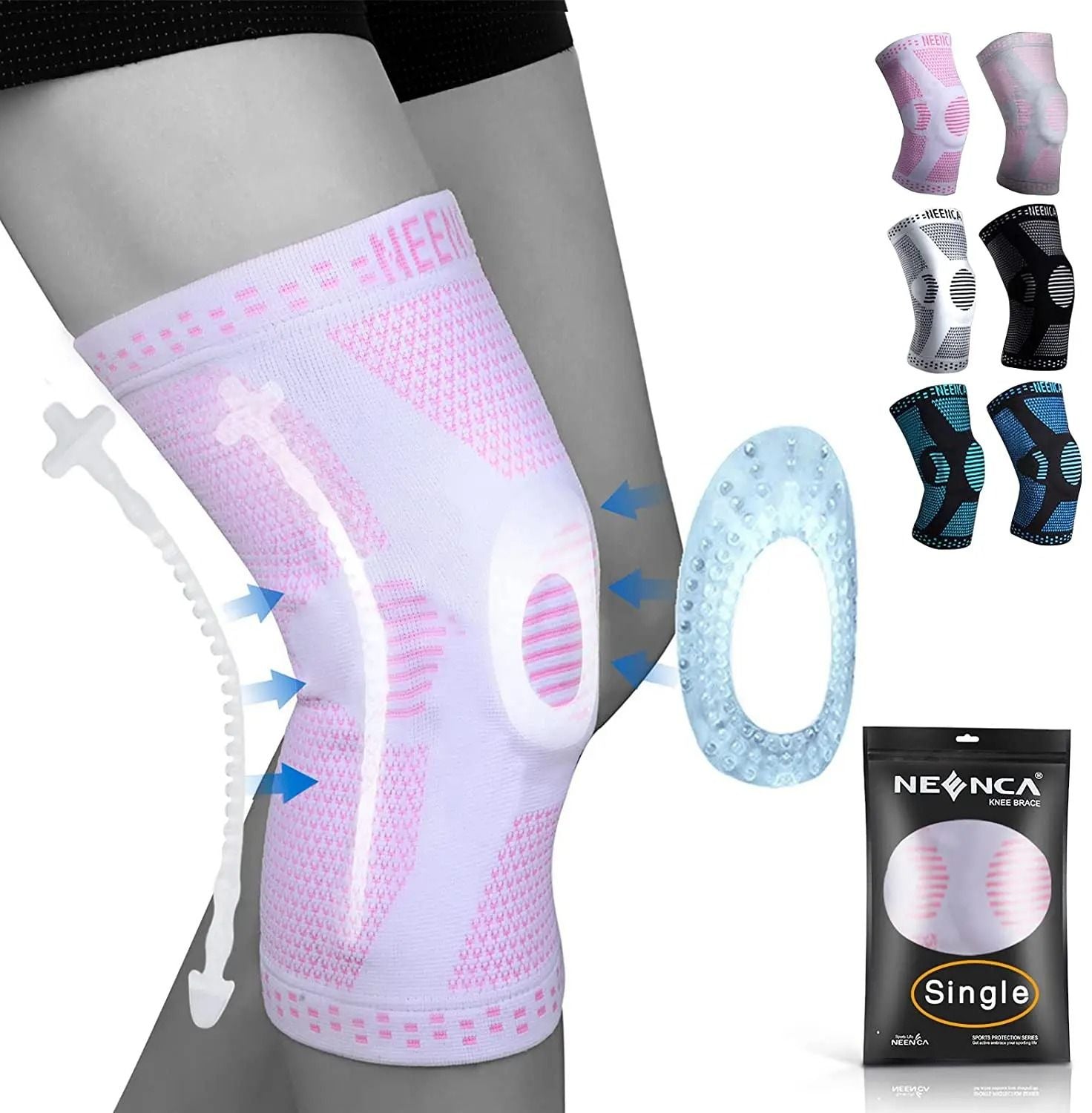 Copper Knee Support With Patella Gel Pad Side Stabilizers For Pain Relief And Joint Support 14