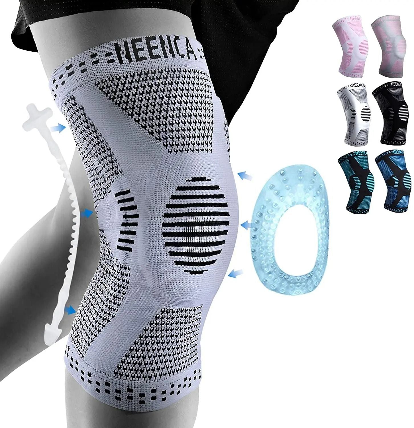 Copper Knee Support With Patella Gel Pad Side Stabilizers For Pain Relief And Joint Support 8