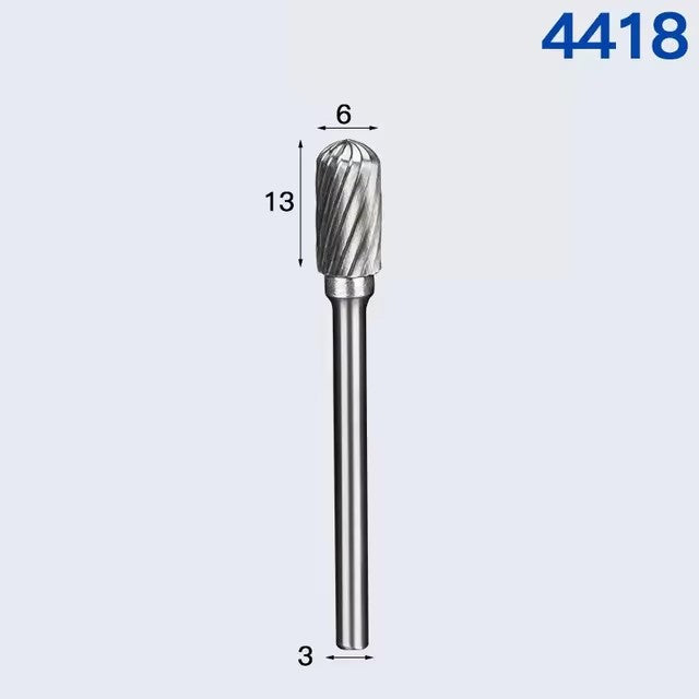 Professional Rotary File Set with Hexagon Shank, Titanium Coated Carbide Burrs for Metal Grinding, Wood Carving