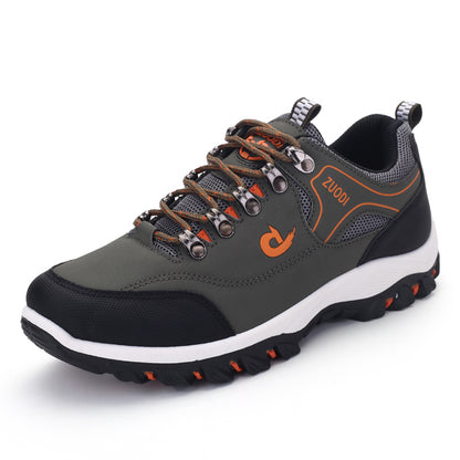 Mens Genuine Leather Casual Shoes, Lightweight Tennis & Walking Sneakers for Spring, Autumn, and Winter