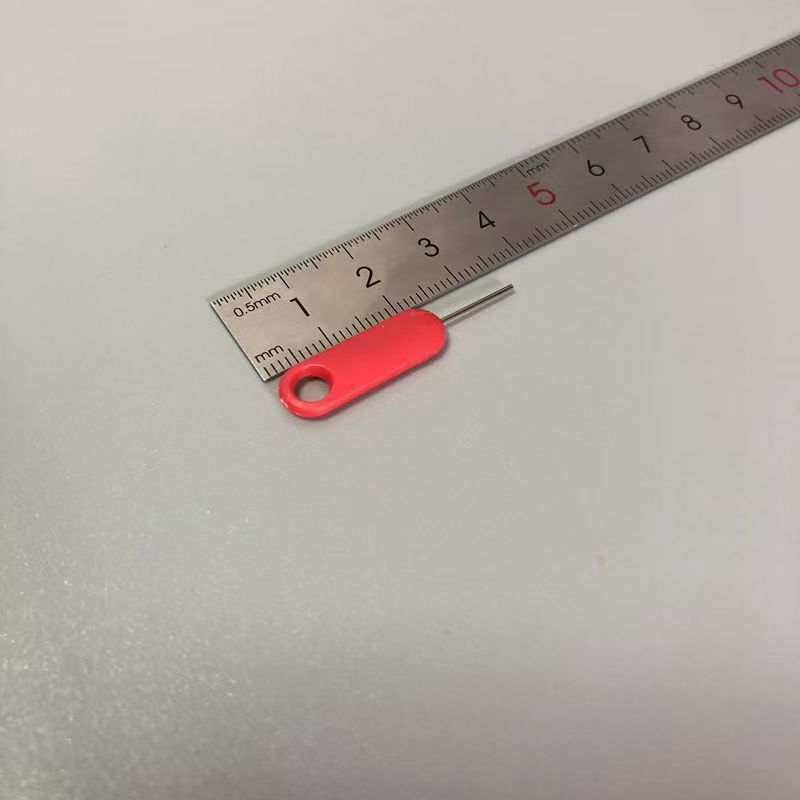 10PCS Anti-lost Red Mobile Phone Sim Card Pin Tray Removal Needle, Ejector Opener Key Tool for iPhone, Samsung, Huawei