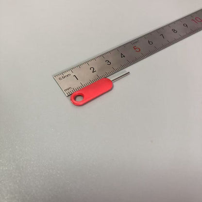 10PCS Anti-lost Red Mobile Phone Sim Card Pin Tray Removal Needle, Ejector Opener Key Tool for iPhone, Samsung, Huawei