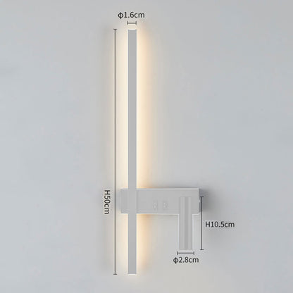 Wall lamp Nordic modern black and white minimalist living room sofa background wall decorative lamp light luxury bedroom bedside