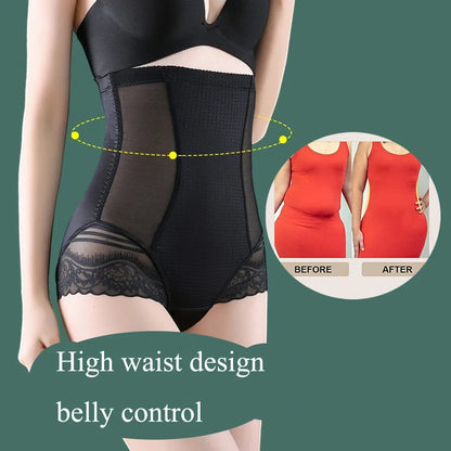 High Waist Women Shapewear Tummy Control Body Shaper Shorts Slim Belly Compression Panties  Spandex 2