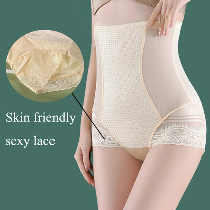 High Waist Women Shapewear Tummy Control Body Shaper Shorts Slim Belly Compression Panties  Spandex 4