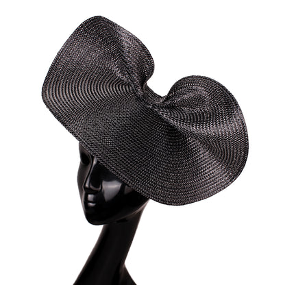 Ladies Glitter Gold Summer Wedding Fascinator Chapeau Hats, Vintage Elegant Headbands, Church Cap Fedora Bridal Headwear