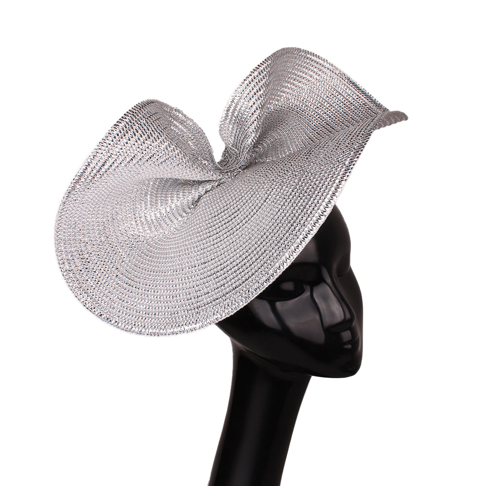 Ladies Glitter Gold Summer Wedding Fascinator Chapeau Hats, Vintage Elegant Headbands, Church Cap Fedora Bridal Headwear