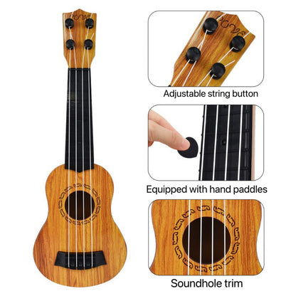 Kids Guitar Toy For Beginners Elementary Musical Instrument With Paddles Simulating Yukrili Music T 1