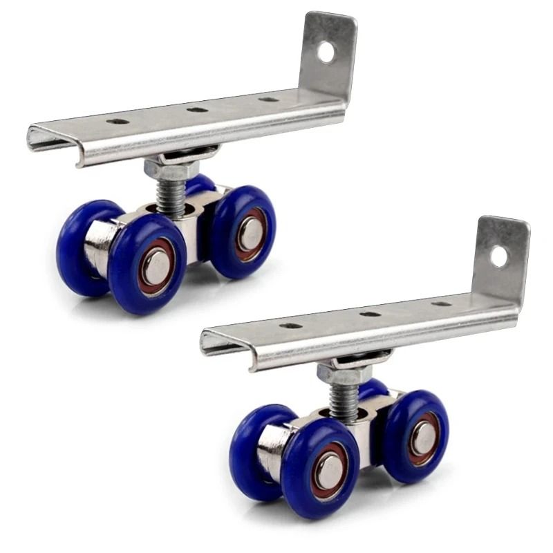 Sliding Door Roller Pulley Set with Four Wheels for Home Use