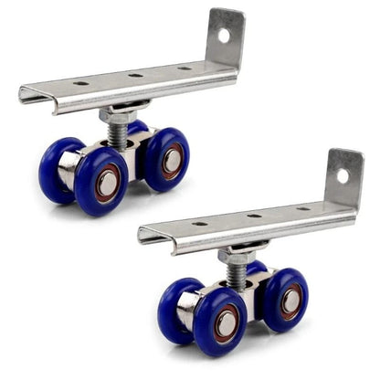 Sliding Door Roller Pulley Set with Four Wheels for Home Use