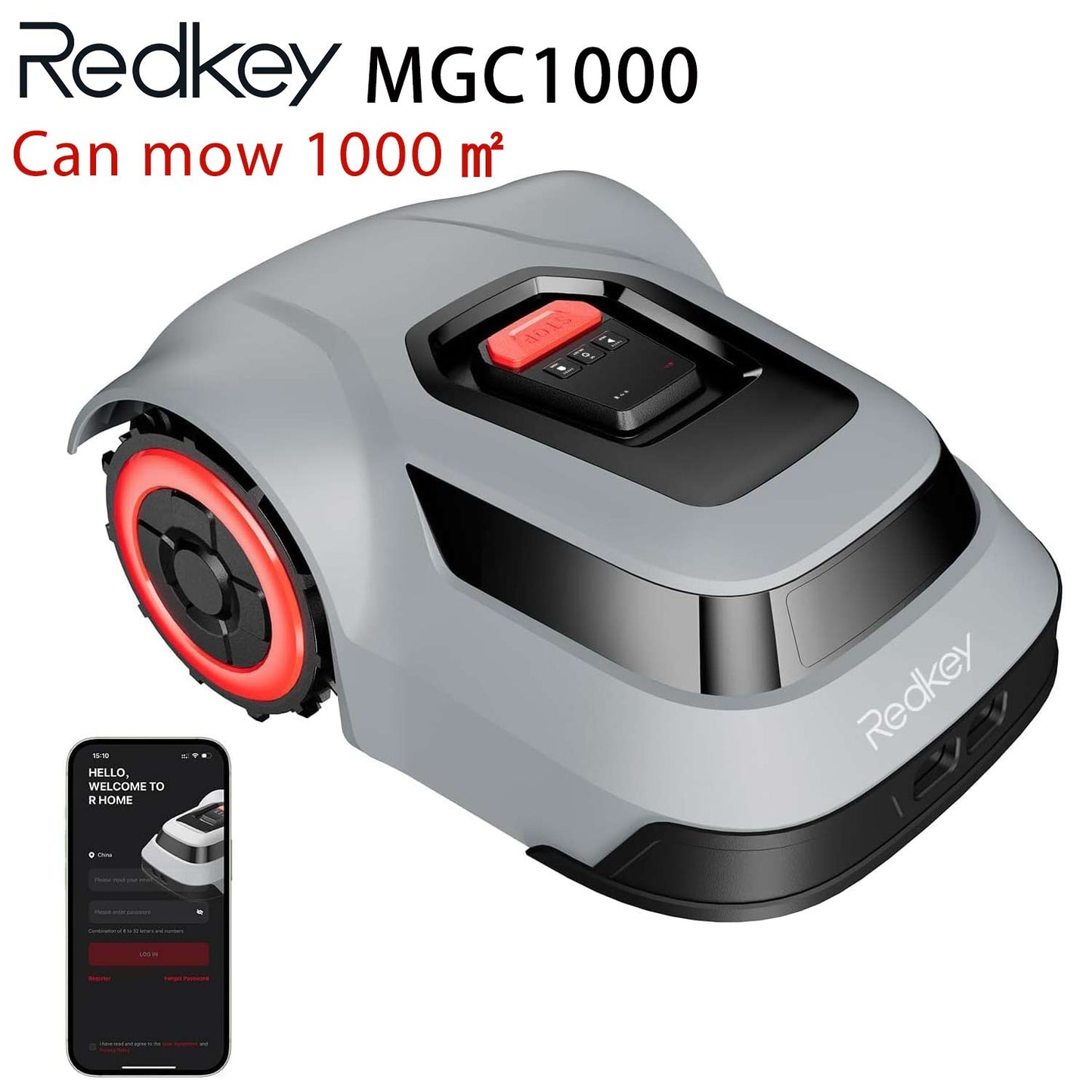 Redkey MGC800 CTOF Robotic Lawn Mower With Cable Break Detection 45 Climbing App Control 4
