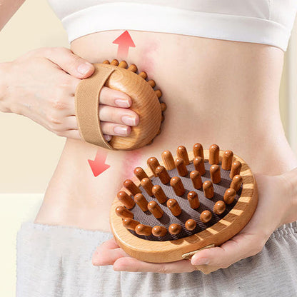 Soothing Wooden Body Massager  Scalp Massage Brush Air Cushion Anti Cellulite Brush For Lymphatic D 1