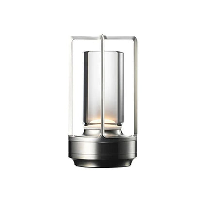 Aluminum Alloy Rechargeable Touch Table Lamp With Crystal Design 6