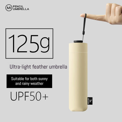 125g Japanese Style Portable Manual Umbrella, UPF 50+ Sun Protection & Weather Resistant