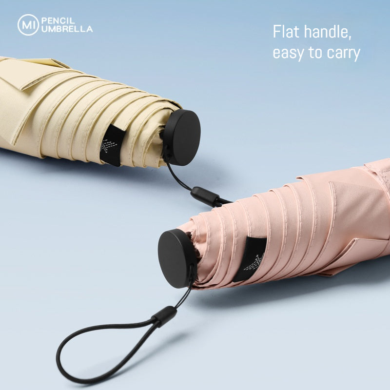 125g Japanese Style Portable Manual Umbrella, UPF 50+ Sun Protection & Weather Resistant