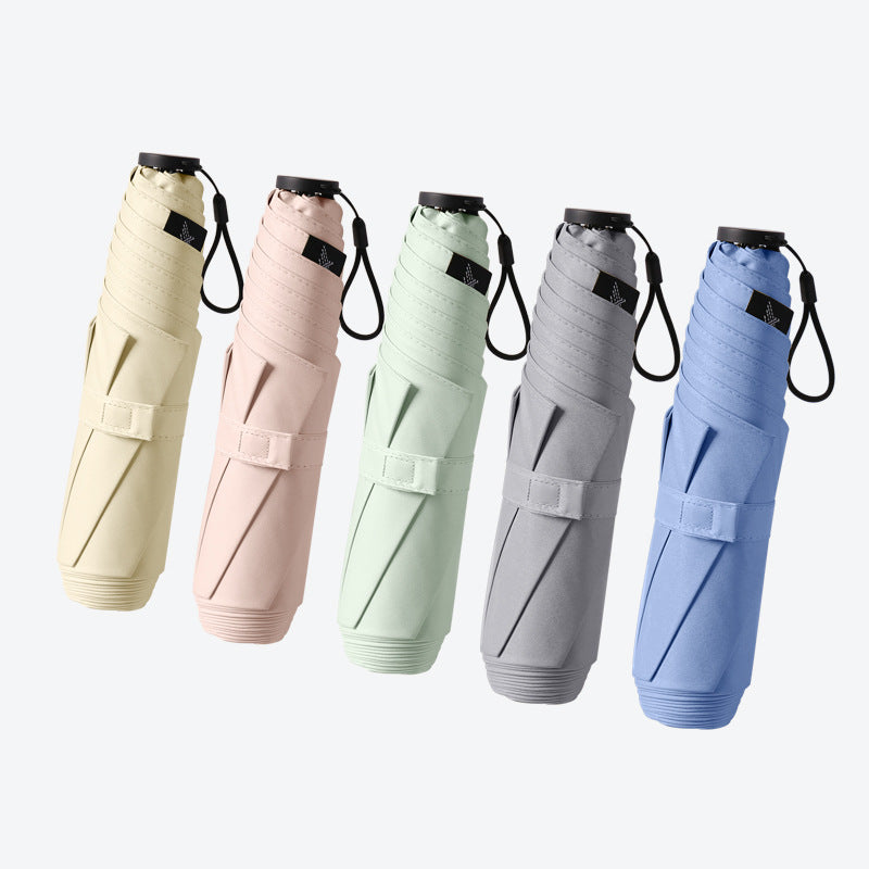 125g Japanese Style Portable Manual Umbrella, UPF 50+ Sun Protection & Weather Resistant