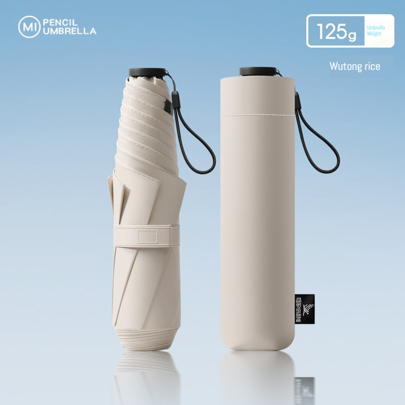 125g Japanese Style Portable Manual Umbrella, UPF 50+ Sun Protection & Weather Resistant