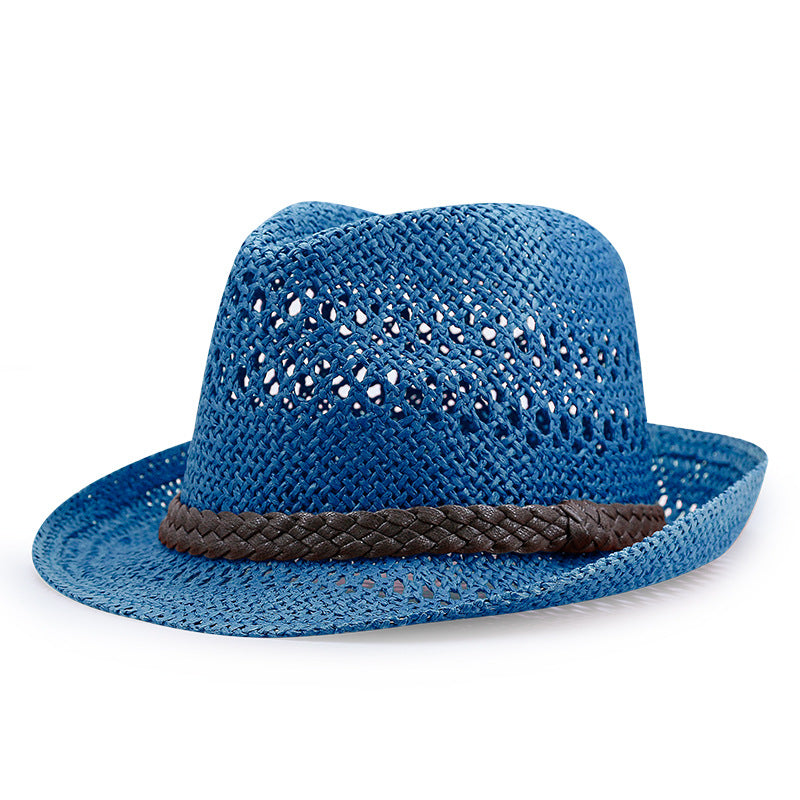 Women Summer Fashion Sun Cap, High Quality Paper Straw Hat, Dad Jazz Hat Men Cool Fedora Lightweight Wide Brim