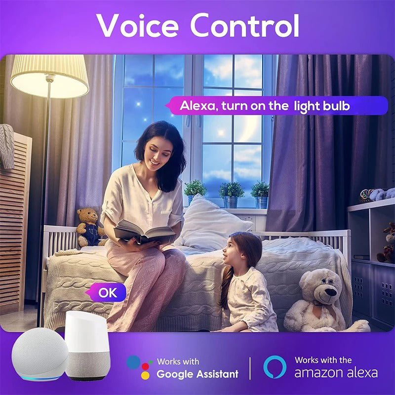 Smart WiFi & Bluetooth RGB LED Controller 12V 4 Pin, Tuya App, Music Sync, DC 5-24V for Smart Home Lighting