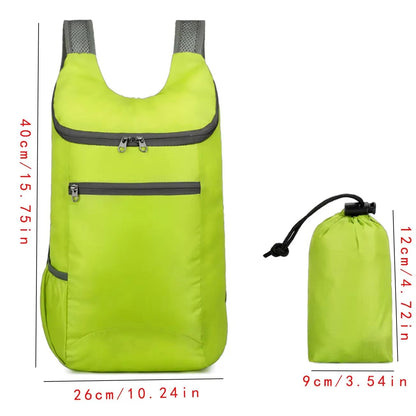 Foldable Waterproof Travel Backpack  Lightweight TearResistant Weekend Bag With Large Capacity For  8