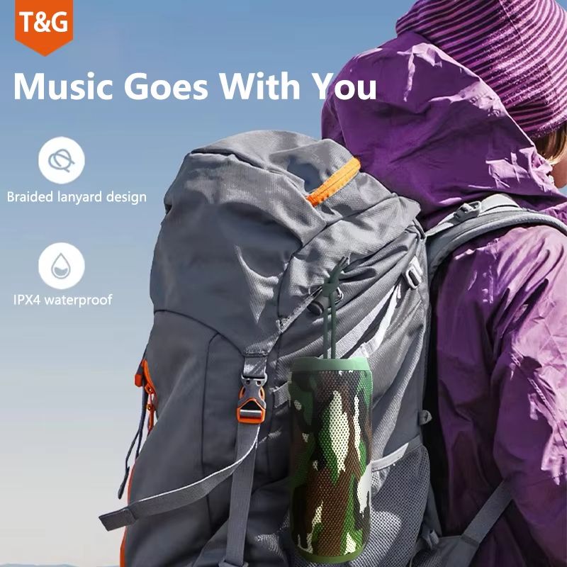 TG227 Portable Wireless Speaker With LED Lamp  Waterproof Outdoor Bluetooth Speaker With FM Radio U 3
