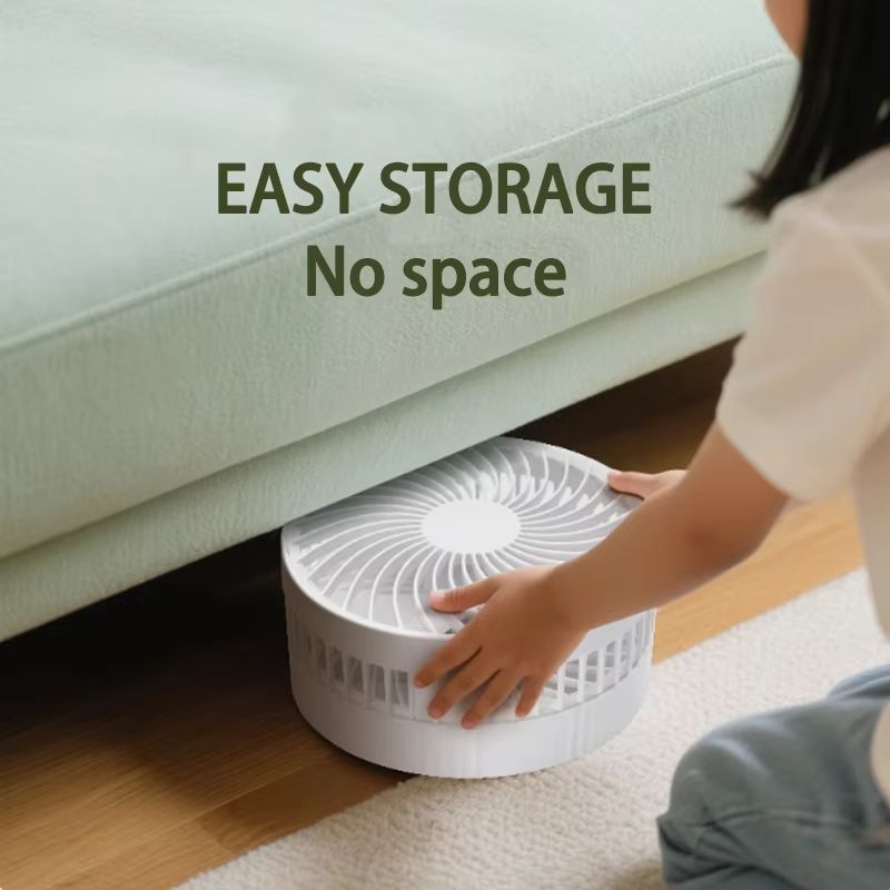 Portable USB Rechargeable Folding Fan  Telescopic Quiet And Long Battery Life For Camping Fishing H 3