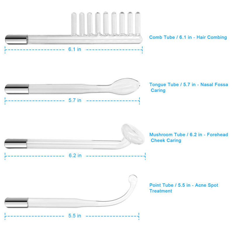 Portable Handheld High Frequency Skin Therapy Wand Machine For Acne Treatment Skin Tightening Wrink