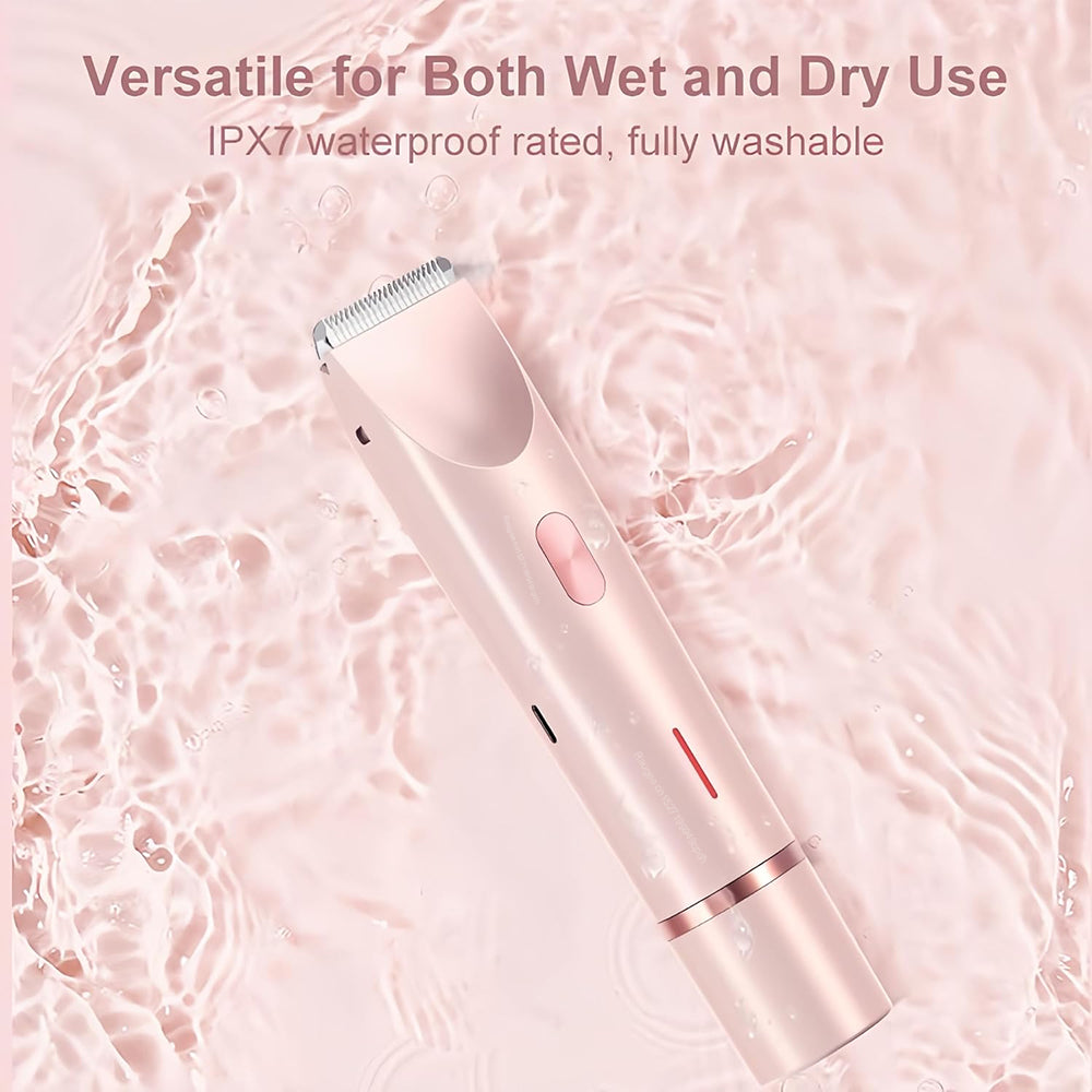 Electric Razors For Women 2in1 Painless Bikini Trimmer  Facial Shaver For Ladies Body Underarms Leg 3