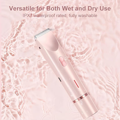 Electric Razors For Women 2in1 Painless Bikini Trimmer  Facial Shaver For Ladies Body Underarms Leg 3