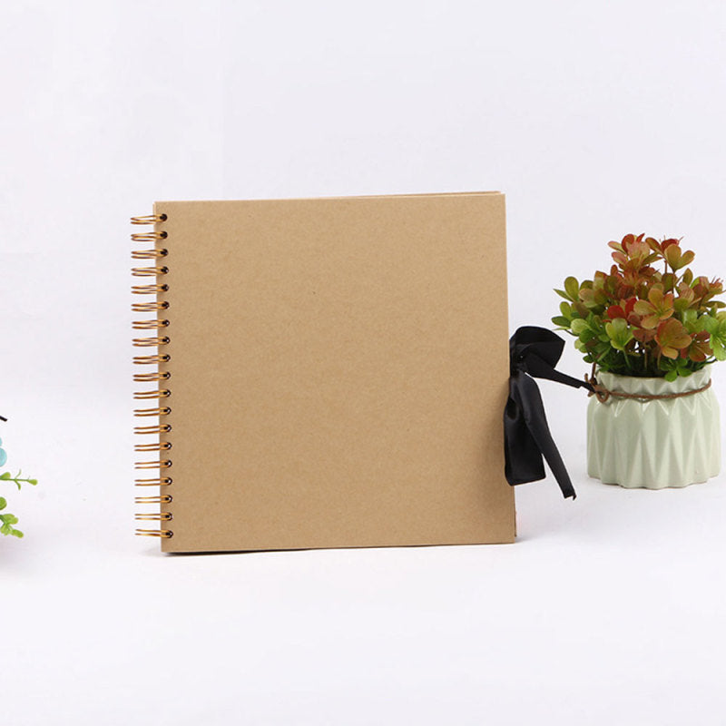 DIY Memory Book With 80 Black Pages Kraft Cover Scrapbook Album For Wedding Anniversary Gifts And P 4