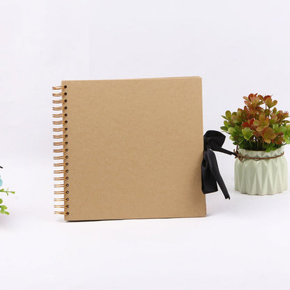 DIY Memory Book With 80 Black Pages Kraft Cover Scrapbook Album For Wedding Anniversary Gifts And P 4
