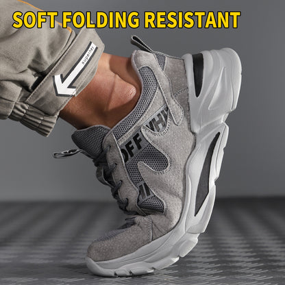 Steel Toe Men Work Safety Shoes AntiPuncture AntiStabbing Wearable Breathable Soft Lightweight Snea 7
