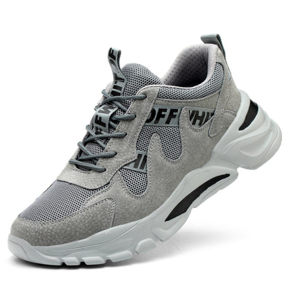 Steel Toe Men Work Safety Shoes AntiPuncture AntiStabbing Wearable Breathable Soft Lightweight Snea 6