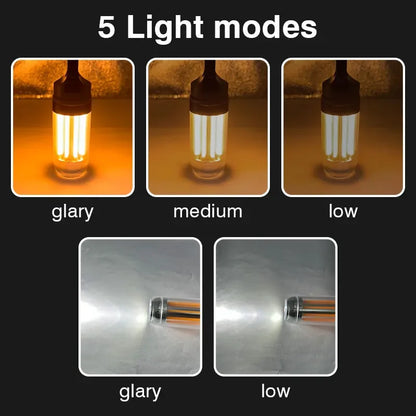 Super Bright Rechargeable LED Portable Light Camping  Work Flashlight With 5 Modes Waterproof Outdo 1